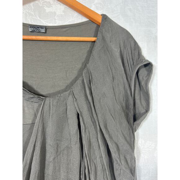 More by Siste's Dress XL Brown 100% Silk Italy Balloon Hem Lagenlook Pleated - Picture 4 of 11